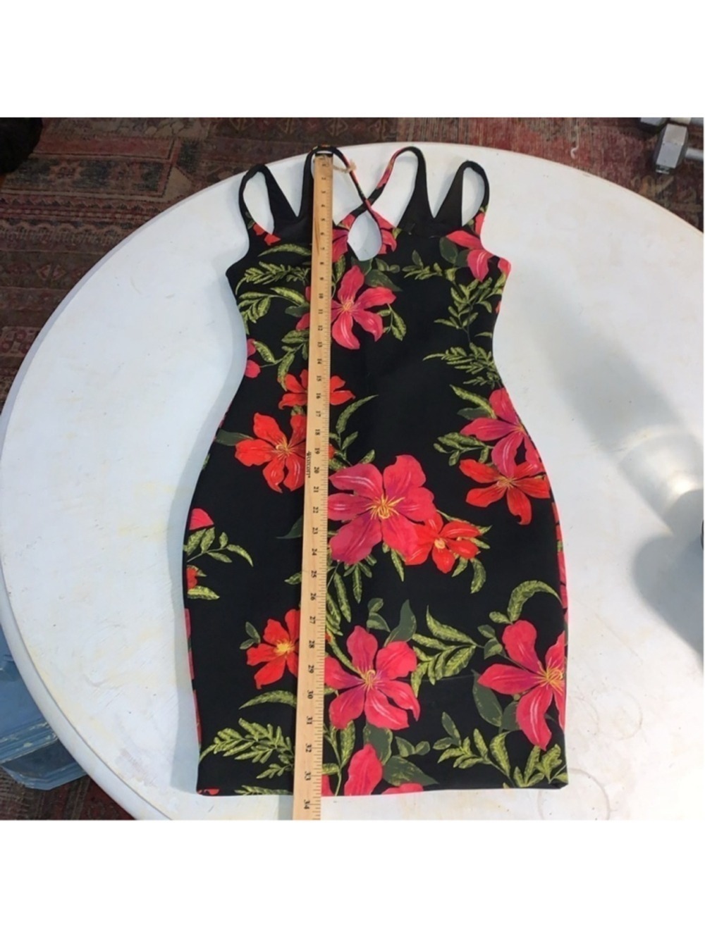 Guess Floral Stretch Mini Dress NWT XS - Picture 8 of 10